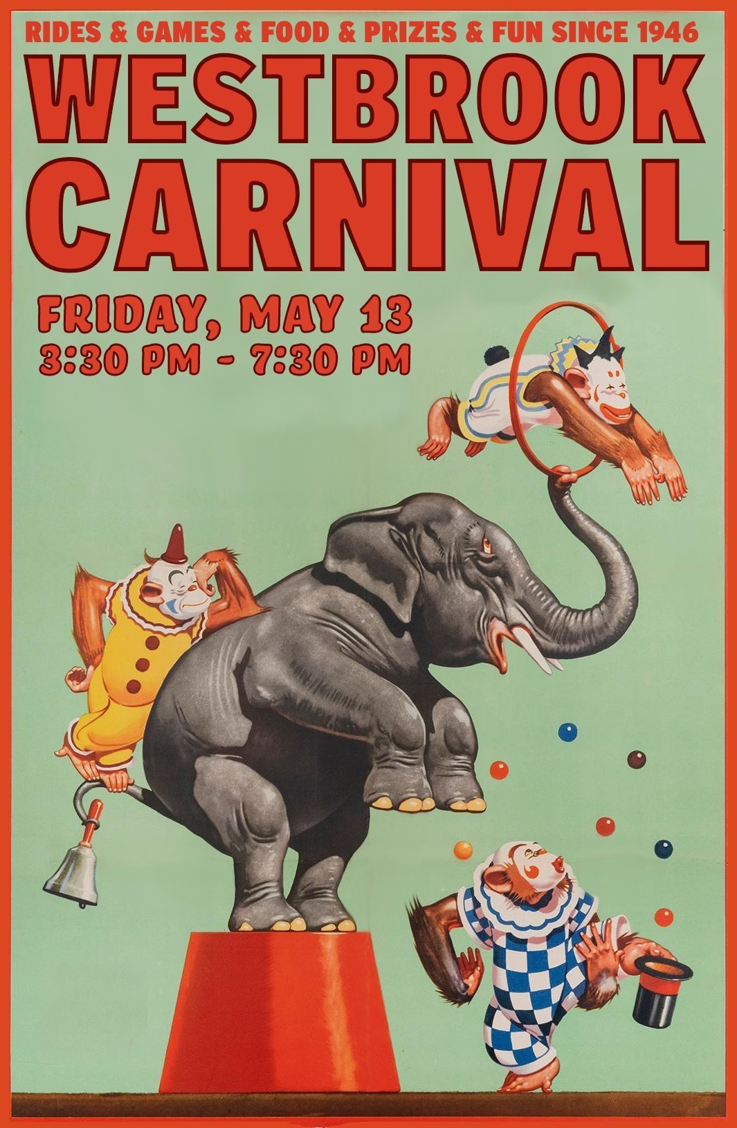 2022 Westbrook Carnival Poster Circus BTown Customs