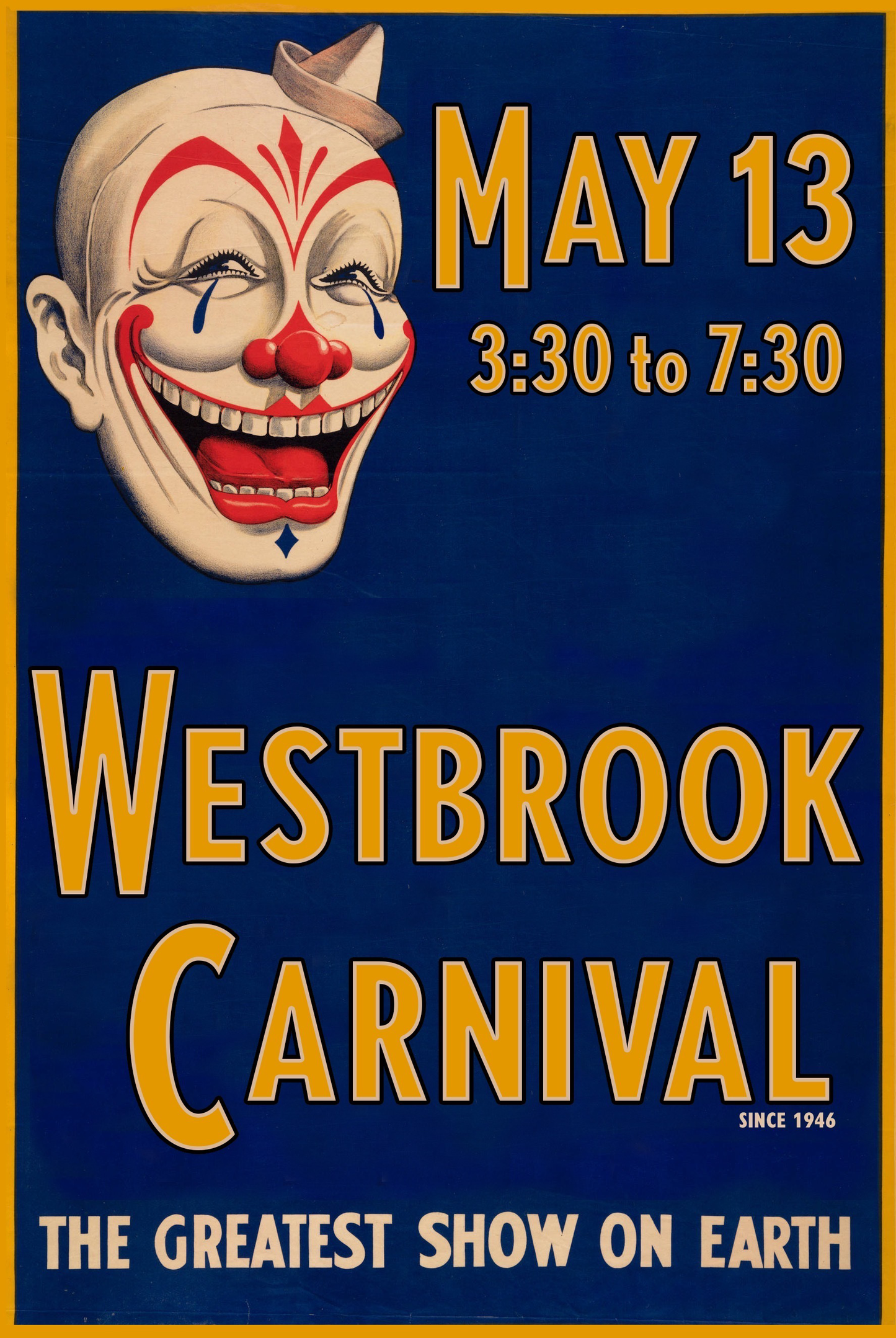 2022 Westbrook Carnival Poster - Clown