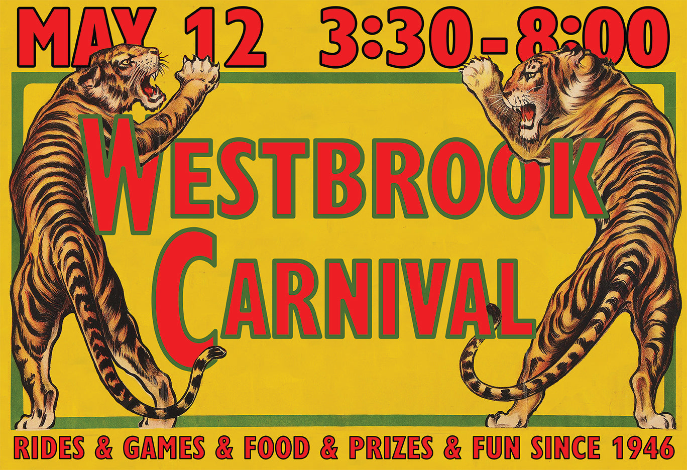 2023 Westbrook Carnival Poster - Twin Tigers